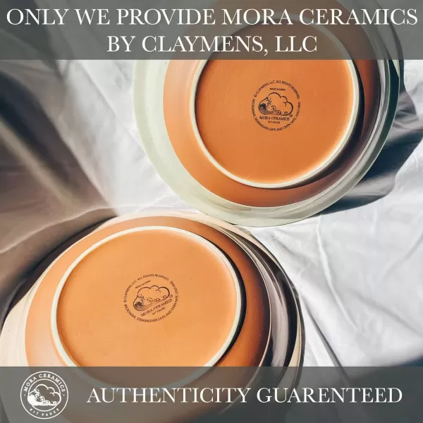 imageMora Ceramics Classic 9 Inch Round Pie Pans Set of 2  Dishwasher and Oven Safe Shallow Pans for Baking ApplePumpkin Pies Quiche Rolls etcAssorted Neutrals