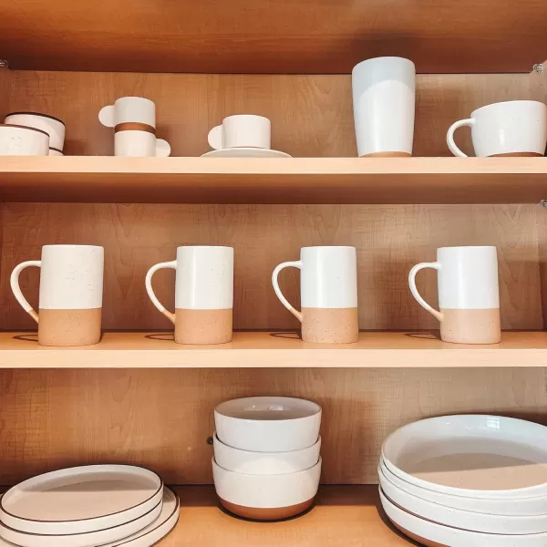imageMora Ceramics 12oz Coffee Mug Set of 4  Ceramic Tea Cups with Handle  Microwave and Dishwasher Safe Perfect For Cup or Mug Lovers  Rustic Matte Glaze Modern Design Mugs  PetroPetro