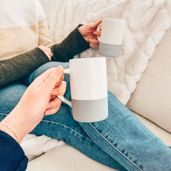 imageMora Ceramics 12oz Coffee Mug Set of 4  Ceramic Tea Cups with Handle  Microwave and Dishwasher Safe Perfect For Cup or Mug Lovers  Rustic Matte Glaze Modern Design Mugs  PetroFlint