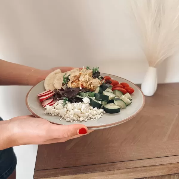 imageMora Ceramics Classic Bundle  Dinner Plates Salad Plates Cereal Bowls Pasta Bowls Latte Mugs  Earl Grey  Microwave Oven and Dishwasher Safe Scratch Resistant