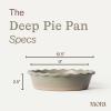image:imageMORA Ceramic Pie Pan for Baking  9 inch  Deep and Fluted Pie Dish for Old Fashion Apple Pie Quiche Pot Pies Tart etc  Modern Farmhouse Style Porcelain Ceramic Pie Plate  TerracottaThyme