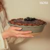 image:imageMORA Ceramic Pie Pan for Baking  9 inch  Deep and Fluted Pie Dish for Old Fashion Apple Pie Quiche Pot Pies Tart etc  Modern Farmhouse Style Porcelain Ceramic Pie Plate  TerracottaPeppercorn
