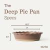 image:imageMORA Ceramic Pie Pan for Baking  9 inch  Deep and Fluted Pie Dish for Old Fashion Apple Pie Quiche Pot Pies Tart etc  Modern Farmhouse Style Porcelain Ceramic Pie Plate  TerracottaTeracotta