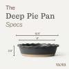 image:imageMORA Ceramic Pie Pan for Baking  9 inch  Deep and Fluted Pie Dish for Old Fashion Apple Pie Quiche Pot Pies Tart etc  Modern Farmhouse Style Porcelain Ceramic Pie Plate  TerracottaLiquorice