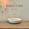 image:imageMORA Ceramic Pie Pan for Baking  9 inch  Deep and Fluted Pie Dish for Old Fashion Apple Pie Quiche Pot Pies Tart etc  Modern Farmhouse Style Porcelain Ceramic Pie Plate  TerracottaVanilla White