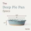 image:imageMORA Ceramic Pie Pan for Baking  9 inch  Deep and Fluted Pie Dish for Old Fashion Apple Pie Quiche Pot Pies Tart etc  Modern Farmhouse Style Porcelain Ceramic Pie Plate  TerracottaIris