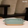 image:imageMora Ceramic Set of 2 Baking Dishes For Casserole Banana Bread Brownies Broiling Roasting and Baking 7x11 in and Loaf Pans  Porcelain Serving Bakeware from Oven to Table Freezer Safe  PeppercornIris