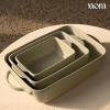 image:imageMora Ceramic Set of 2 Baking Dishes For Casserole Banana Bread Brownies Broiling Roasting and Baking 7x11 in and Loaf Pans  Porcelain Serving Bakeware from Oven to Table Freezer Safe  PeppercornPeppercorn