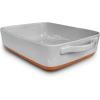image:imageMora Ceramic Set of 2 Baking Dishes For Casserole Banana Bread Brownies Broiling Roasting and Baking 7x11 in and Loaf Pans  Porcelain Serving Bakeware from Oven to Table Freezer Safe  PeppercornEarl Grey