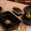 image:imageMora Ceramic Set of 2 Baking Dishes For Casserole Banana Bread Brownies Broiling Roasting and Baking 7x11 in and Loaf Pans  Porcelain Serving Bakeware from Oven to Table Freezer Safe  PeppercornLiquorice