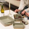 image:imageMora Ceramic Set of 2 Baking Dishes For Casserole Banana Bread Brownies Broiling Roasting and Baking 7x11 in and Loaf Pans  Porcelain Serving Bakeware from Oven to Table Freezer Safe  PeppercornPeppercorn