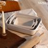 image:imageMora Ceramic Set of 2 Baking Dishes For Casserole Banana Bread Brownies Broiling Roasting and Baking 7x11 in and Loaf Pans  Porcelain Serving Bakeware from Oven to Table Freezer Safe  PeppercornOat
