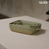 image:imageMora Ceramic Set of 2 Baking Dishes For Casserole Banana Bread Brownies Broiling Roasting and Baking 7x11 in and Loaf Pans  Porcelain Serving Bakeware from Oven to Table Freezer Safe  PeppercornThyme