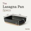 image:imageMora Ceramic Set of 2 Baking Dishes For Casserole Banana Bread Brownies Broiling Roasting and Baking 7x11 in and Loaf Pans  Porcelain Serving Bakeware from Oven to Table Freezer Safe  PeppercornLiquorice