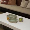 image:imageMora Ceramic Set of 2 Baking Dishes For Casserole Banana Bread Brownies Broiling Roasting and Baking 7x11 in and Loaf Pans  Porcelain Serving Bakeware from Oven to Table Freezer Safe  PeppercornThyme