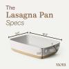 image:imageMora Ceramic Set of 2 Baking Dishes For Casserole Banana Bread Brownies Broiling Roasting and Baking 7x11 in and Loaf Pans  Porcelain Serving Bakeware from Oven to Table Freezer Safe  PeppercornOat