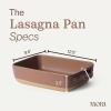 image:imageMora Ceramic Set of 2 Baking Dishes For Casserole Banana Bread Brownies Broiling Roasting and Baking 7x11 in and Loaf Pans  Porcelain Serving Bakeware from Oven to Table Freezer Safe  PeppercornTeracotta