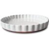 image:imageMORA Ceramic Tart Pan 95 Inch Large Porcelain Baking Dish for Tarts Quiche Pie Flan etc Fluted Ruffled Edge Oven Microwave Freezer and Dishwasher safe  Great Gift For Bakers  OatVanilla White