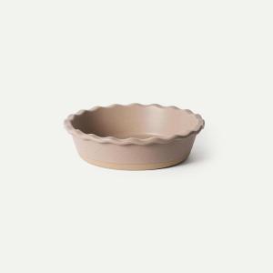 image:imageMORA Ceramic Pie Pan for Baking  9 inch  Deep and Fluted Pie Dish for Old Fashion Apple Pie Quiche Pot Pies Tart etc  Modern Farmhouse Style Porcelain Ceramic Pie Plate  TerracottaMushroom