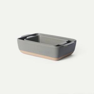 image:imageMora Ceramic Set of 2 Baking Dishes For Casserole Banana Bread Brownies Broiling Roasting and Baking 7x11 in and Loaf Pans  Porcelain Serving Bakeware from Oven to Table Freezer Safe  PeppercornPeppercorn