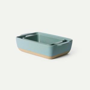 image:imageMora Ceramic Set of 2 Baking Dishes For Casserole Banana Bread Brownies Broiling Roasting and Baking 7x11 in and Loaf Pans  Porcelain Serving Bakeware from Oven to Table Freezer Safe  PeppercornIris