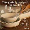 image:imageMORA Ceramic Ramen Bowl Set of 2 45oz  Great for Pho Miso Udon Soup Instant Noodles Serving Thai or Asian Food  Microwave Safe Large Japanese Noodle Bowls Modern Kitchen  MushroomTeracotta