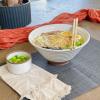 image:imageMORA Ceramic Ramen Bowl Set of 2 45oz  Great for Pho Miso Udon Soup Instant Noodles Serving Thai or Asian Food  Microwave Safe Large Japanese Noodle Bowls Modern Kitchen  MushroomVanilla White