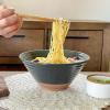 image:imageMORA Ceramic Ramen Bowl Set of 2 45oz  Great for Pho Miso Udon Soup Instant Noodles Serving Thai or Asian Food  Microwave Safe Large Japanese Noodle Bowls Modern Kitchen  MushroomCharcoal