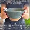 image:imageMORA Ceramic Ramen Bowl Set of 2 45oz  Great for Pho Miso Udon Soup Instant Noodles Serving Thai or Asian Food  Microwave Safe Large Japanese Noodle Bowls Modern Kitchen  MushroomCharcoal