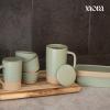 image:imageMORA Ceramics Large Tea Mug with Loose Leaf Infuser and Ceramic Lid 18 oz Portable Microwave Dishwasher Safe Tall Coffee Cup  Rustic Matte Ceramic Glaze Modern Herbal Tea Strainer ThymeThyme