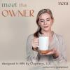image:imageMORA Ceramics Large Tea Mug with Loose Leaf Infuser and Ceramic Lid 18 oz Portable Microwave Dishwasher Safe Tall Coffee Cup  Rustic Matte Ceramic Glaze Modern Herbal Tea Strainer ThymeCotton White