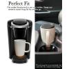 image:imageMORA Ceramics Large Tea Mug with Loose Leaf Infuser and Ceramic Lid 18 oz Portable Microwave Dishwasher Safe Tall Coffee Cup  Rustic Matte Ceramic Glaze Modern Herbal Tea Strainer ThymeSleet