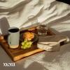image:imageMORA Ceramics Large Tea Mug with Loose Leaf Infuser and Ceramic Lid 18 oz Portable Microwave Dishwasher Safe Tall Coffee Cup  Rustic Matte Ceramic Glaze Modern Herbal Tea Strainer ThymePeppercorn