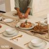 image:imageMORA Jumbo and Large Serving Dishes Set of 2 13 inch and 12 inch Ceramic Pottery Oval Platters  Microwave Oven and Dishwasher Safe  Thyme amp MushroomOat