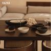 image:imageMORA Jumbo and Large Serving Dishes Set of 2 13 inch and 12 inch Ceramic Pottery Oval Platters  Microwave Oven and Dishwasher Safe  Thyme amp MushroomLiquorice