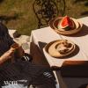 image:imageMORA Jumbo and Large Serving Dishes Set of 2 13 inch and 12 inch Ceramic Pottery Oval Platters  Microwave Oven and Dishwasher Safe  Thyme amp MushroomIris  Merrigold