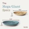 image:imageMORA Jumbo and Large Serving Dishes Set of 2 13 inch and 12 inch Ceramic Pottery Oval Platters  Microwave Oven and Dishwasher Safe  Thyme amp MushroomIris  Merrigold