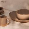 image:imageMORA Jumbo and Large Serving Dishes Set of 2 13 inch and 12 inch Ceramic Pottery Oval Platters  Microwave Oven and Dishwasher Safe  Thyme amp MushroomThyme  Mushroom