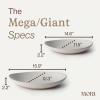 image:imageMORA Jumbo and Large Serving Dishes Set of 2 13 inch and 12 inch Ceramic Pottery Oval Platters  Microwave Oven and Dishwasher Safe  Thyme amp MushroomOat