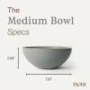 image:imageMORA Medium Bowls Set of 4 28oz Ceramic Pottery Everyday Bowls  Microwave Oven and Dishwasher Safe  PeppercornPeppercorn
