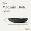 image:imageMORA Medium Dishes Set of 4 30oz Ceramic Pottery Pasta PlateWide Bowls  Microwave Oven and Dishwasher Safe  LiquoriceLiquorice