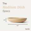 image:imageMORA Medium Dishes Set of 4 30oz Ceramic Pottery Pasta PlateWide Bowls  Microwave Oven and Dishwasher Safe  LiquoriceMerrigold