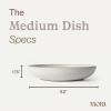 image:imageMORA Medium Dishes Set of 4 30oz Ceramic Pottery Pasta PlateWide Bowls  Microwave Oven and Dishwasher Safe  LiquoriceOat