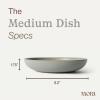 image:imageMORA Medium Dishes Set of 4 30oz Ceramic Pottery Pasta PlateWide Bowls  Microwave Oven and Dishwasher Safe  LiquoricePeppercorn