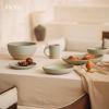 image:imageMORA Medium Dishes Set of 4 30oz Ceramic Pottery Pasta PlateWide Bowls  Microwave Oven and Dishwasher Safe  LiquoriceThyme