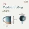 image:imageMORA Medium Mugs Set of 4 16oz Ceramic Pottery Latte MugsCoffee Cups  Microwave and Dishwasher Safe  HarvestIris