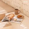 image:imageMORA Medium Mugs Set of 4 16oz Ceramic Pottery Latte MugsCoffee Cups  Microwave and Dishwasher Safe  HarvestMushroom