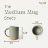 image:imageMORA Medium Mugs Set of 4 16oz Ceramic Pottery Latte MugsCoffee Cups  Microwave and Dishwasher Safe  HarvestThyme
