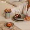 image:imageMORA Medium Mugs Set of 4 16oz Ceramic Pottery Latte MugsCoffee Cups  Microwave and Dishwasher Safe  HarvestThyme