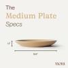 image:imageMORA Medium Plates Set of 4 85 inch Ceramic Pottery Salad Plates  Microwave Oven and Dishwasher Safe  PeppercornMerrigold